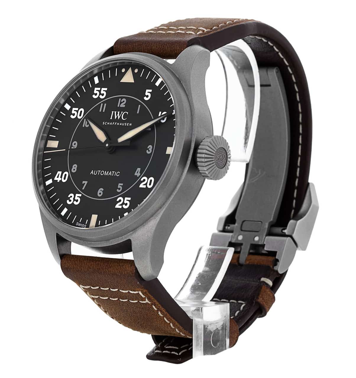 IWC レザーベルト 19mm ブラック　used IWC レザーベルト 19mm ブラック used